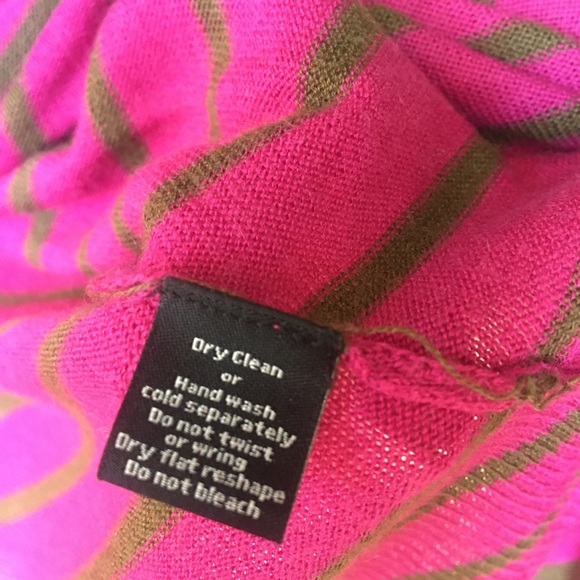 LINE cashmere wool open waterfall cardigan stripes The Label - Picture 6 of 7